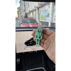 İSKELET Oto Dikiz Aynası Süsü Zincirli