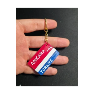 ANKARA Şehir İl Plakalık Anahtarlık