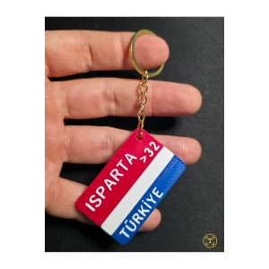 ISPARTA Şehir İl Plakalık Anahtarlık