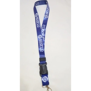 Mavi Boyun Askı İpi, Kancalı Oto Anahtarlık