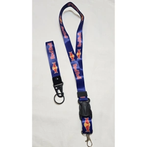 Redbull Mavi Boyun Askı İpi ve Kancalı Kumaş Oto-moto Anahtarlık, Otomobil Ayna İp ve Anahtarlık