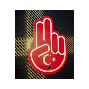 AYYILDIZ JDM El Arka Silecek El Sallama Plastik Aparat 3d Kaliteli Aksesuar Büyük Boy