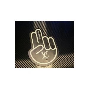 Luis JDM El Arka Silecek El Sallama Plastik Aparat 3d Kaliteli Aksesuar Büyük Boy