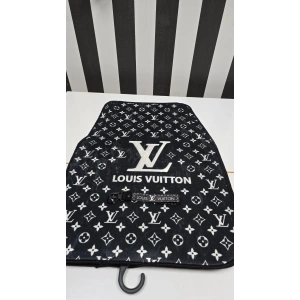 LV SİYAH DEKOR OTO HALI PASPAS ÜNİVERSAL HER ARACA UYUMLU(KUMAŞ ANAHTARLIK HEDIYELI)