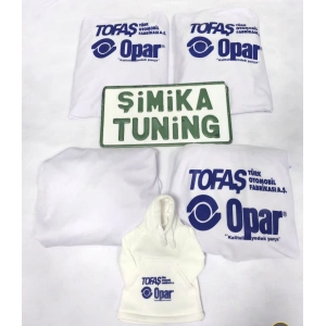 TOFAŞ BEYAZ OPAR ÖN ARKA KILIF 4 PARÇA(ARKA LOGOLU)VİTES POLAR HEDİYELİ