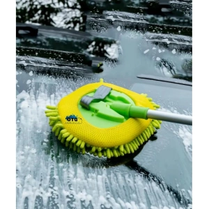 Çok Fonksiyonlu 2 In 1 Mikrofiber Araç Yıkama Fırçası Teleskopik uzun saplı Mop