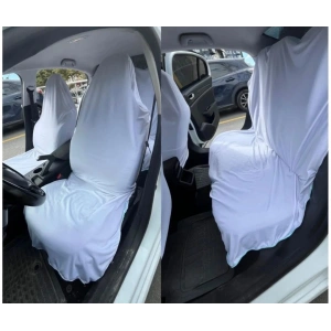 BEYAZ BOL KESİM KEFEN KILIFI-SALAŞ KESİM 1.KALİTE KUMAŞTAN ÜRETİLMİŞTİR - UNİVERSAL HER ARACA UYUMLU