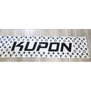 KUPON BEYAZ - SİYAH DESEN KAYMAZ TORPİDO HAVLUSU - ARAÇ GÖĞÜS HALISI