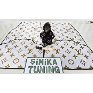 LV XL DEKOR OTO HALI PASPAS 4 PARÇA ÖN ARKA TAKIM VE VİTES TOPUZU KILIFI (KUMAŞ ANAHTARLIK HEDİYELİ) ARAÇ VİTES POLARI