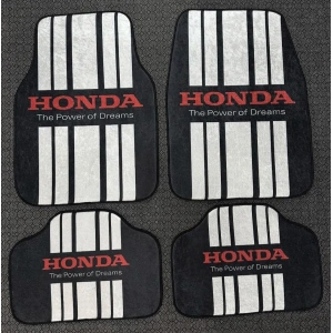 HONDA SİYAH OTO DEKOR HALI PASPAS ÖN ARKA TAKIM 4 PARÇA VE KANCALI KUMAŞ ANAHTARLIK HEDİYELİ