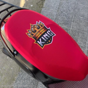 KRAL TACI KİNG KIRMIZI PENYE MOTORSİKLET SELE KILIFI 1.KALİTE PENYE LİKRALI KILIF