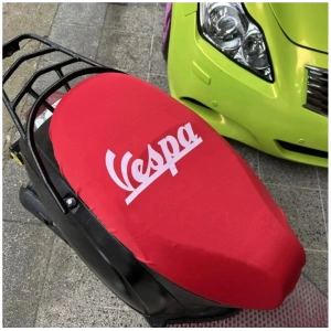 VESPA KIRMIZI PENYE MOTORSİKLET SELE KILIFI 1.KALİTE LİKRALİ PENYE YIKANABİLİR