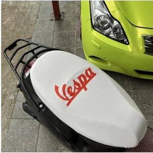 VESPA BEYAZ PENYE MOTORSİKLET SELE KILIFI 1.KALİTE LİKRALİ PENYE YIKANABİLİR