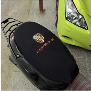 PORSHE SİYAH PENYE MOTORSİKLET SELE KILIFI 1.KALİTE LİKRALİ PENYE YIKANABİLİR