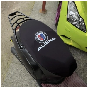 ALPİNA SİYAH PENYE MOTORSİKLET SELE KILIFI 1.KALİTE LİKRALİ PENYE YIKANABİLİR