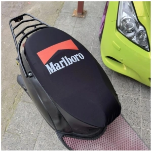 MARLBORO SİYAH PENYE MOTORSİKLET SELE KILIFI 1.KALİTE LİKRALİ PENYE YIKANABİLİR