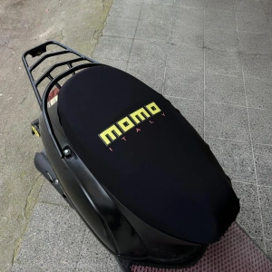 MOMO SİYAH PENYE MOTORSİKLET SELE KILIFI 1.KALİTE LİKRALİ PENYE YIKANABİLİR