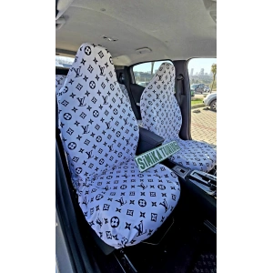 LV XL BEYAZ DESEN OTOMOBİL 3D BASKILI SERVİS KILIFI ÖN VE ARKA 4PARÇA TAKIM 1.KALİTE LİKRALİ PENYE YIKANABİLİR