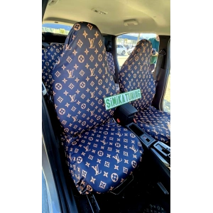 LV DESEN XL SİYAH 3D BASKI OTOMOBİL SERVİS KILIFI ÖN VE ARKA 4PARÇA TAKIM 1.KALİTE LİKRALİ PENYE YIKANABİLİR HER ARACA UYUMLU