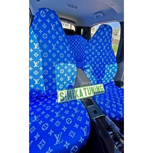 LV DESEN XL MAVİ 3D BASKI OTOMOBİL SERVİS KILIFI ÖN VE ARKA 4PARÇA TAKIM 1.KALİTE LİKRALİ PENYE YIKANABİLİR HER ARACA UYUMLU