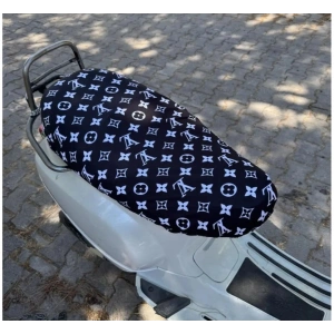 XL SİYAH DESEN MOTORSİKLET SELE KILIFI 1.KALİTE LİKRALİ PENYE YIKANABİLİR