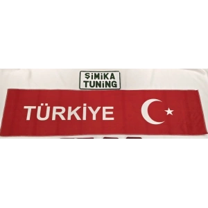 AYYILDIZ TÜRKİYE KIRMIZI OTOMOBİL TORPİDO HAVLUSU GÖĞÜS HALISI