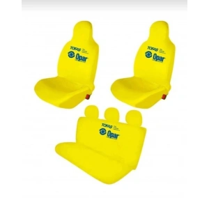 TOFAŞ OTOMOBİL SARI OPAR ÖN ARKA KILIF(ARKA 2 PARÇA LOGOLU) LİKRALI ESNEK TÜM ARAÇ MODELLERİNE UYUM SAĞLAR