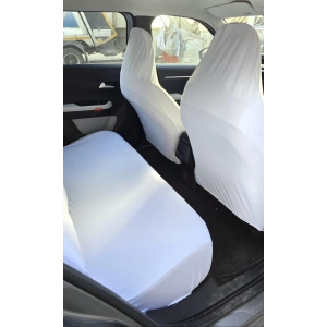 BEYAZ DÜZ LOGOSUZ SERVİS KILIFI ÖN VE ARKA TAKIM 4PARÇA TAKIM 1.KALİTE LİKRALİ PENYE YIKANABİLİR HER ARACA UYUMLU