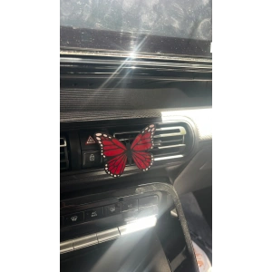KIRMIZI KELEBEK OTOMOBİL TORPİDO SÜSÜ