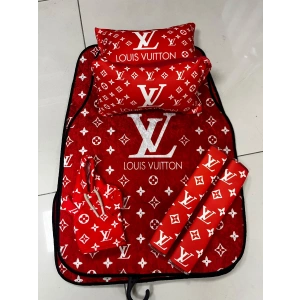KIRMIZI LV PASPAS SETİ , İKİLİ YASTIK KEMER, VİTES POLARI