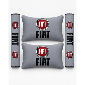 FIAT GRI İKİLİ YASTIK VE KEMER KILIFI SETİ