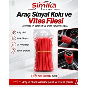 Vites ve Sinyal Filesi Kirmizi 10 adet
