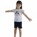 KAZAN BEBE KAPRİ KIZ PİJAMA