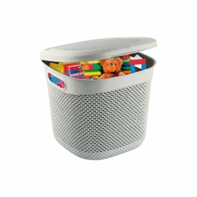 DAMLA DESEN ÇOK AMAÇLI KAPAKLI SEPET15L