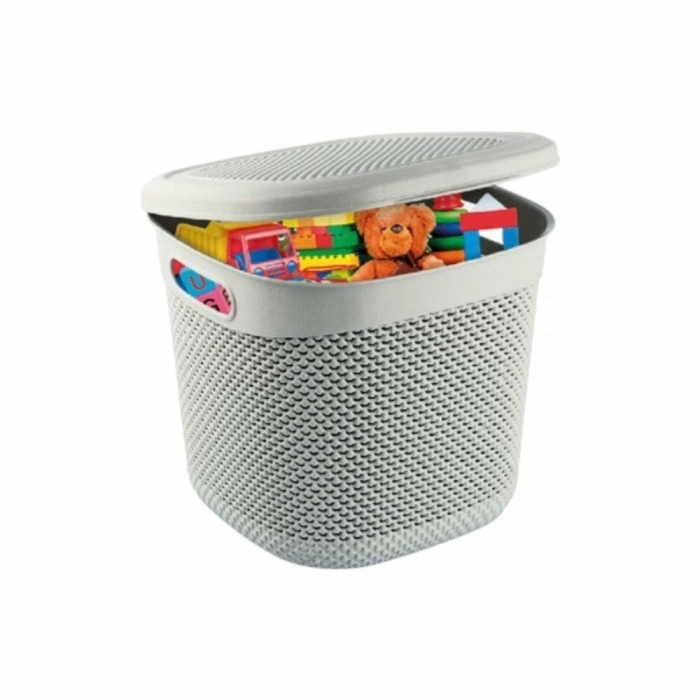 DAMLA DESEN ÇOK AMAÇLI KAPAKLI SEPET15L