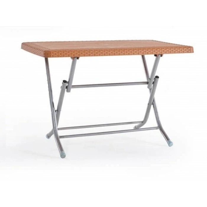 STARS KATLANIR MASA RATTAN MOTİFLİ 70X120 TEAK