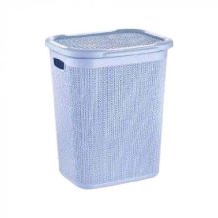 ÜÇSAN ÖRGÜ DESENLİ KİRLİ ÇAMAŞIR SEPETİ 50L M079