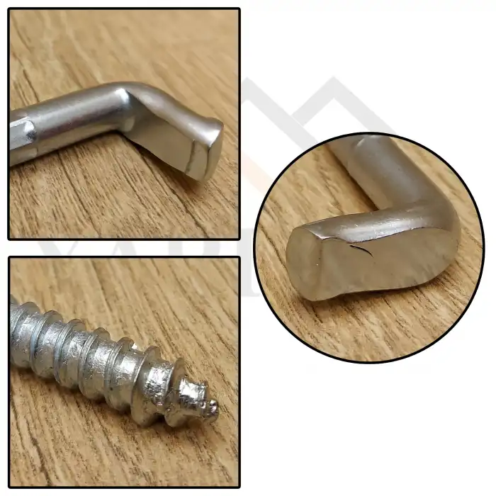 Ağır Yük L Kanca Demiri - Extra Şofben Çivisi 8.5mm Kalınlık - L Şeklinde Dolap Montaj Askı Aparatı