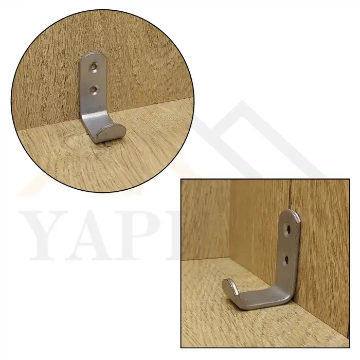 Tekli Askı 30mm Çelik Gümüş