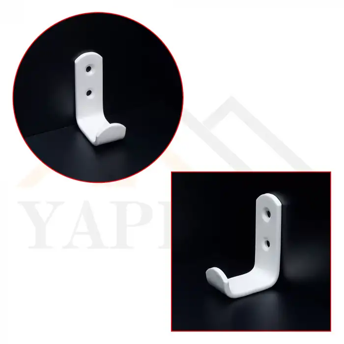 Tekli Askı 30mm Çelik Beyaz