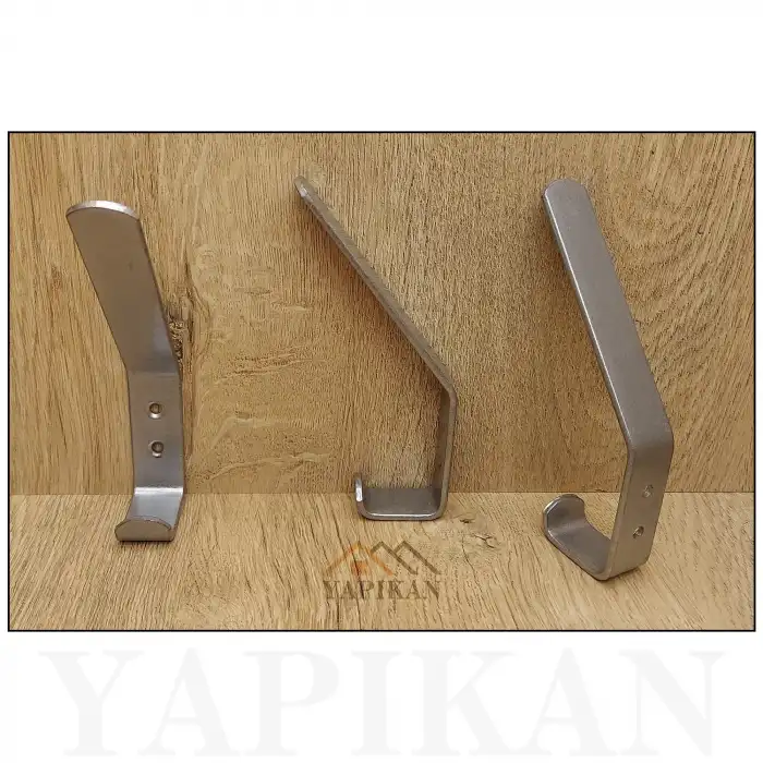 Dekoratif Portmanto Askı Çelik Gümüş