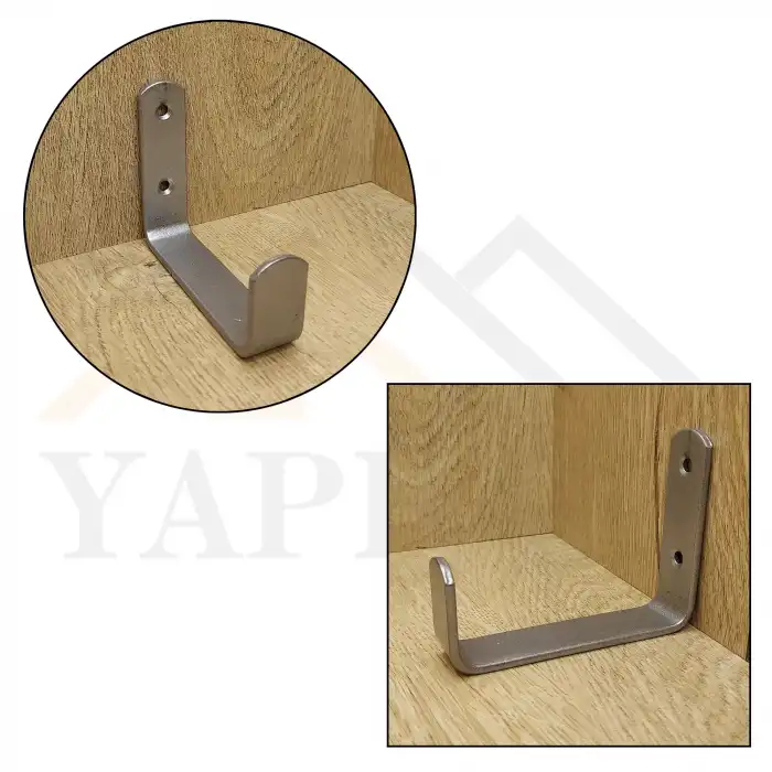 Geniş Askı 80mm Çelik Gümüş