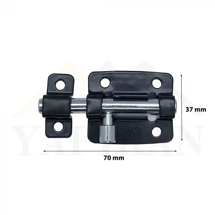 Dekoratif Mavzer Sürgü No: 1 Çelik - Siyah