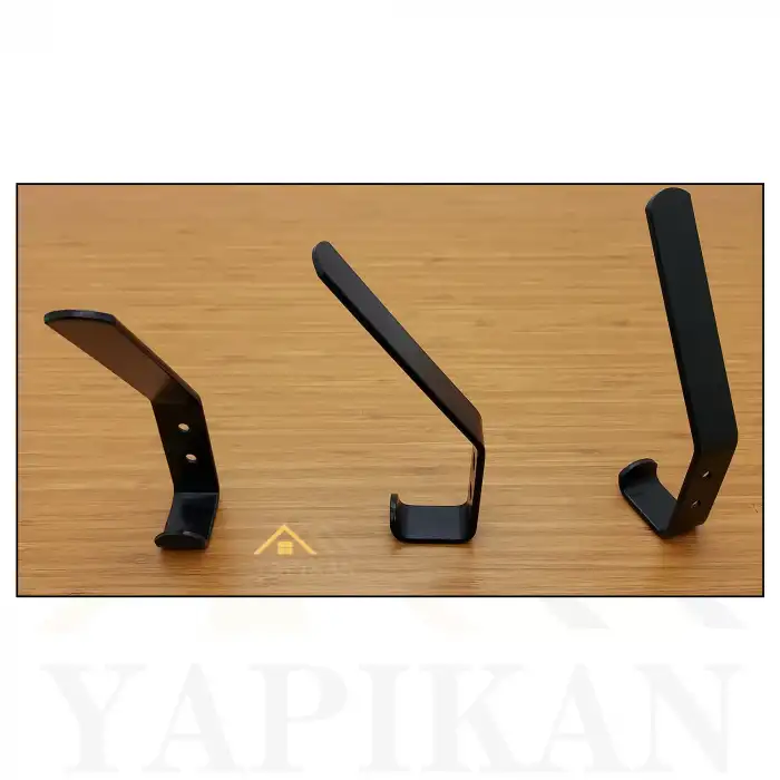 Dekoratif Portmanto Askı Çelik Siyah