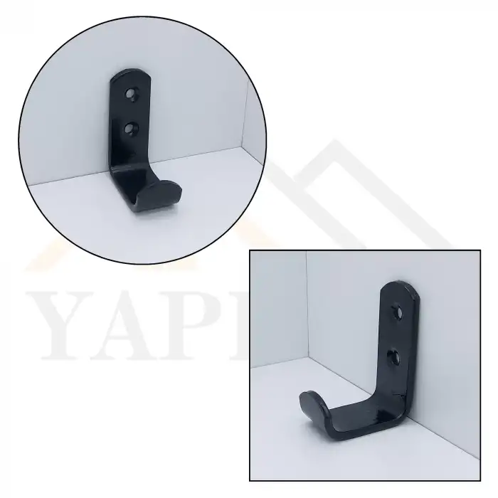 Tekli Askı 30mm Çelik Siyah