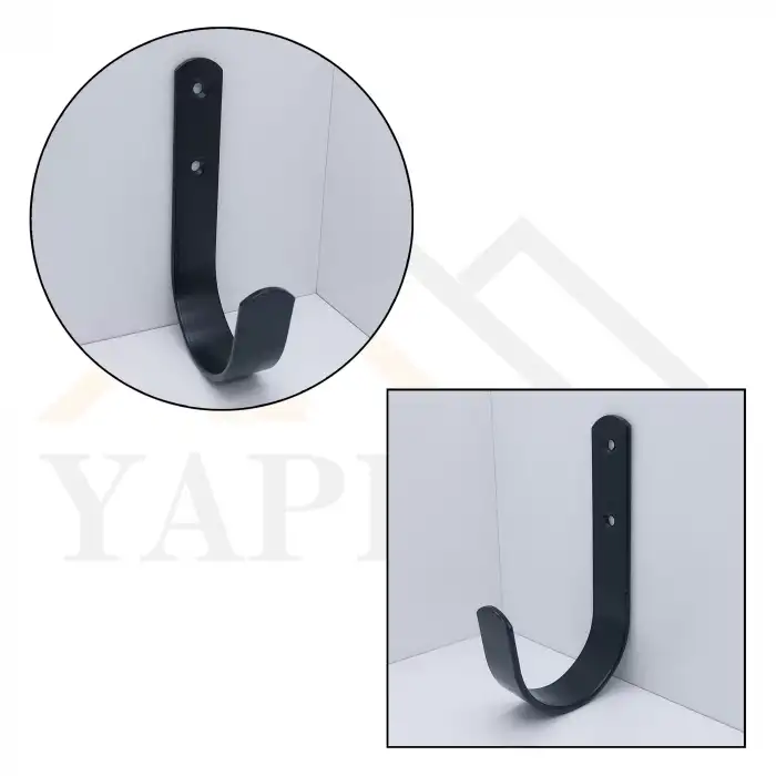 Yuvarlak Askı Büyük Boy Çelik Siyah