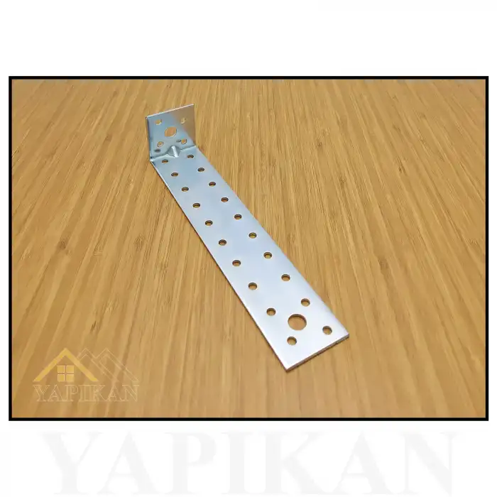 40x40x200 mm - Uzun Deprem Güvenliği Dolap Sabitleme Aparatı Seti - Mobilya Portmanto Gardırop Duvara Sabitleyici Aparat