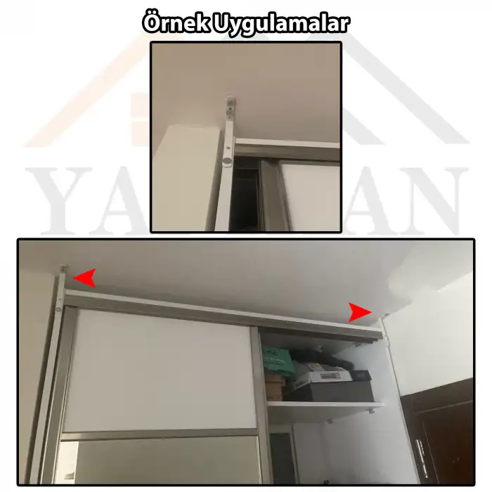 16x60x90 mm - Beyaz Çelik Deprem Dolap Sabitleme Aparatı - Orta Yük Mobilya Eşya Sabitleyici Kit - Şifonyer Tv Ünitesi Masa Kitaplık Duvar Sabitleme L Demiri