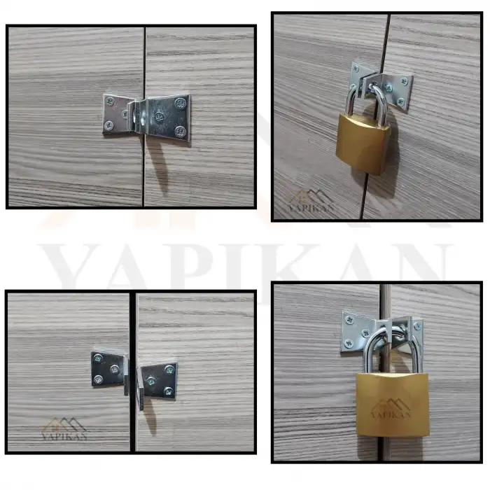 Metal Asma Kilit Asma Aparatı - Asma Kilit Askı Yeri - Takım