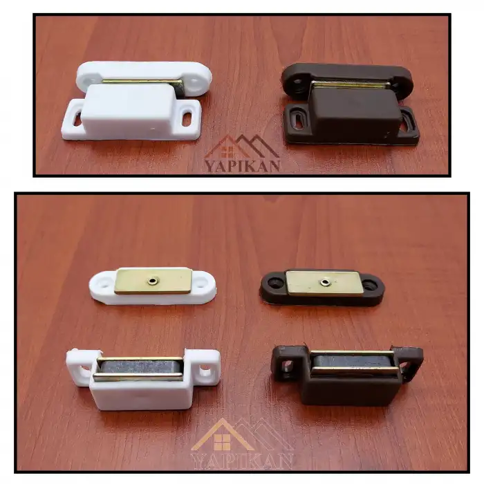 Sineklik Mıknatıs Beyaz Renk - Çıt Çıt Mıknatıs - Kapı Pencere Pimapen Çekmece Mıknatısı